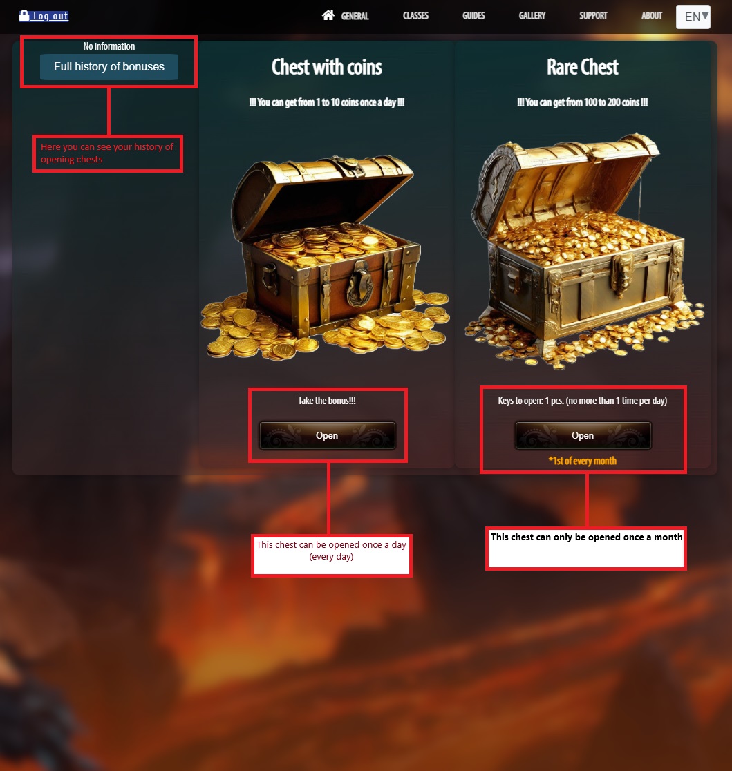 bonuses and gifts